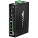 Trendnet TI-PG62 switch No administrado Gigabit Ethernet (10/100/1000) Energía sobre Ethernet (PoE) Negro