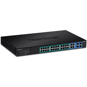 Trendnet TPE-5028WS switch Gestionado Gigabit Ethernet (10/100/1000) Energía sobre Ethernet (PoE) 1U Negro