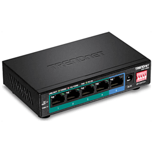 Trendnet TPE-LG50 switch No administrado Gigabit Ethernet (10/100/1000) Energía sobre Ethernet (PoE) Negro