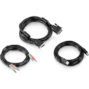 Trendnet TK-CD15 cable para video, teclado y ratón (kvm) Negro 4,5 m