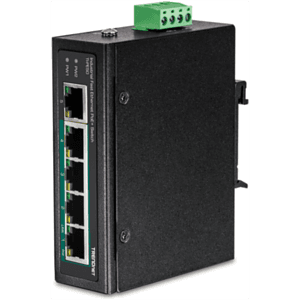 Trendnet TI-PE50 switch No administrado Fast Ethernet (10/100) Energía sobre Ethernet (PoE) Negro