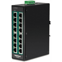 Trendnet TI-PG160 switch No administrado Gigabit Ethernet (10/100/1000) Energía sobre Ethernet (PoE) Negro