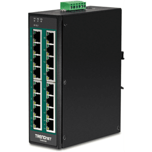 Trendnet TI-PG160 switch No administrado Gigabit Ethernet (10/100/1000) Energía sobre Ethernet (PoE) Negro
