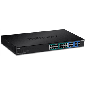 Trendnet TPE-1620WSF switch Gestionado L2/L3 Gigabit Ethernet (10/100/1000) Energía sobre Ethernet (PoE) 1U Negro