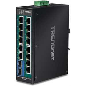 Trendnet TI-PG162 switch No administrado Gigabit Ethernet (10/100/1000) Energía sobre Ethernet (PoE) Negro