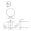 PFA 9145 COLUMN CLAMP FOR