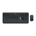 Logitech 920-008675 teclado Ratón incluido Universal RF inalámbrico QWERTZ Alemán Negro