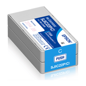 Epson SJIC22P(C): Ink cartridge for ColorWorks C3500 (Cyan)