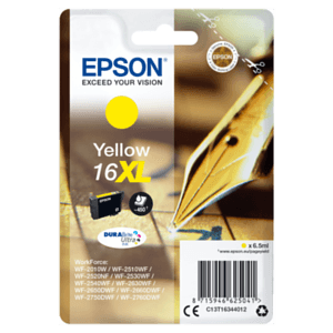 Epson Pen and crossword Singlepack Yellow 16XL DURABrite Ultra