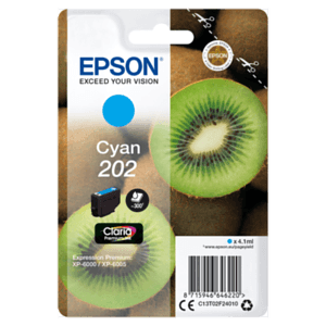 Epson Kiwi Singlepack Cyan 202 Claria Premium Ink