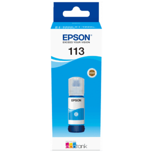 Epson 113 EcoTank Pigment Cyan ink bottle