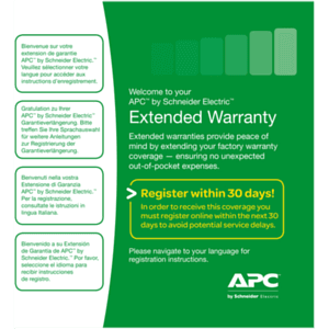 APC Service Pack 3 Year Extended Warranty 3 año(s)