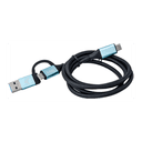 i-tec USB-C Cable to USB-C with Integrated USB 3.0 Adapter