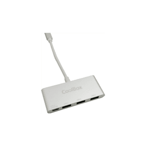 CoolBox COO-HUC3U3PD hub de interfaz USB 3.2 Gen 1 (3.1 Gen 1) Type-C 5000 Mbit/s Aluminio