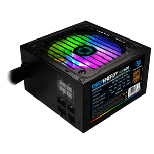 CoolBox DeepEnergy RGB600 600W 20+4 pin ATX Negro - Fuente Alimentacion