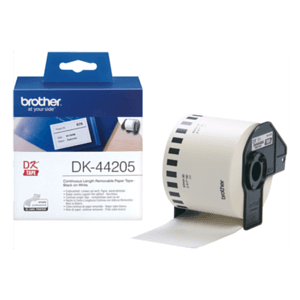 Brother DK-44205 cinta para impresora de etiquetas Negro sobre blanco