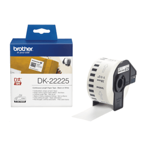 Brother DK-22225 cinta para impresora de etiquetas Negro sobre blanco