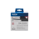 Brother DK-22251 cinta para impresora de etiquetas Negro y rojo sobre blanco