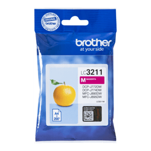 Brother LC3211M cartucho de tinta 1 pieza(s) Original Rendimiento estándar Magenta