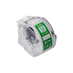 Brother CZ-1002 cinta para impresora de etiquetas Blanco sobre verde