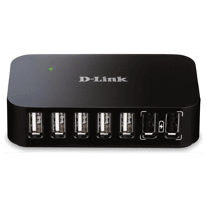 D-Link DUB-H7 USB 2.0 Type-B 480 Mbit/s Negro - Hub