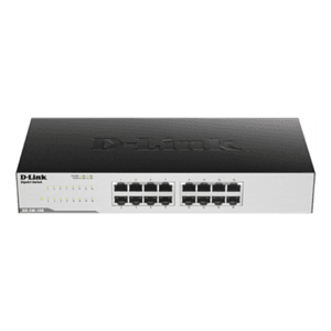 D-Link GO-SW-16G No administrado L2 Gigabit Ethernet (10/100/1000) 1U Negro