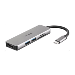 D-Link DUB-M530 USB Tipo C 3.2 Gen 1 (3.1 Gen 1) Aluminio Negro - Hub USB