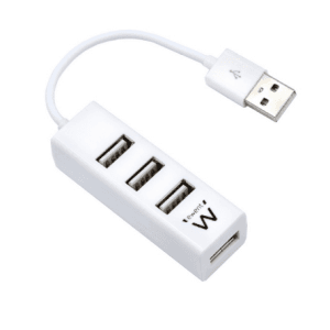 Ewent EW1122 USB 2.0 Blanco - Hub