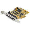 StarTech.com Tarjeta Adaptadora PCI Express Serie de 8 Puertos RS232 - Tarjeta Serial PCIe - DB9 UART 16C1050 - Tarjeta de Expan