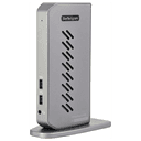 StarTech.com Dock USB-C o USB-A - Docking Station Universal Híbrido USB 3.0 para Ordenador Portátil USB Tipo C o USB-A - para 2 