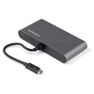 StarTech.com Mini Dock Thunderbolt - Docking Station Portátil HDMI 4K de 60Hz - Hub Ladrón USB-A 5Gbps - GbE - Cable de 28cm - A