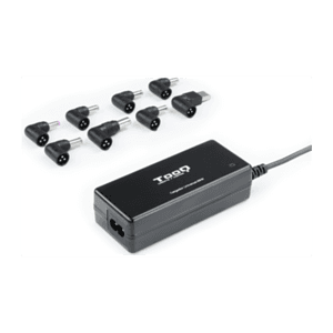 TooQ TQLC-65BS02AT adaptador e inversor de corriente Interior 65 W Negro