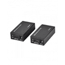 Ewent EW3715 extensor audio/video Transmisor y receptor de señales AV Negro