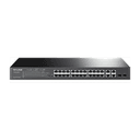TP-LINK T1500-28PCT Gestionado L2 Fast Ethernet (10/100) Energía sobre Ethernet (PoE) 1U Negro