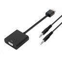 AISENS A122-0126 adaptador de cable de vídeo 0,1 m Negro