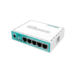 Mikrotik RB750GR3 Gigabit Ethernet Turquesa, Blanco - Router