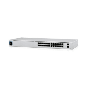 Ubiquiti UniFi 24-Port PoE Gestionado L2/L3 Gigabit Ethernet (10/100/1000) Energía sobre Ethernet (PoE) 1U Plata
