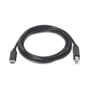 AISENS A107-0053 cable USB USB 2.0 1 m USB C USB B Negro