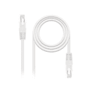 Nanocable Latiguillo RJ45 CAT.6 UTP AWG24 2m Blanco - Red