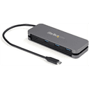 StarTech.com Hub USB C de 4 Puertos - 3 USB-A 1 USB-C - Ladrón USB 3.0 Tipo C (USB 3.2 Gen 1) - Alimentado por el Bus - Hub Adap