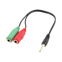 Ewent EC1640 Audio 0,15 m 3,5mm 2 x 3,5mm Negro, Verde, Rojo - Cable
