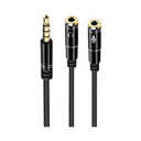 Ewent EC1641 Audio 0,3m 3,5mm 2 x 3,5mm Negro - Cable