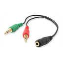 Ewent EC1642 cable de audio Negro Verde Rojo