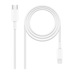 TooQ 10.10.0601 cable de conector Lightning 1 m Blanco