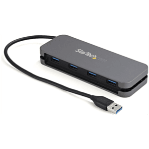 StarTech.com Hub USB 3.0 de 4 Puertos USB-A - Ladrón USB 3.2 Gen 1 SuperSpeed de 5Gbps Portátil Tipo A - Alimentado por el Bus U
