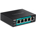 Trendnet TE-FP051 switch No administrado Fast Ethernet (10/100) Energía sobre Ethernet (PoE) Negro