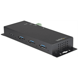StarTech.com Hub USB-C de 4 Puertos de 10Gbps - Ladrón Concentrador USB Tipo C Industrial de Metal con 3 Puertos USB-A y 1 USBC 