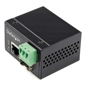 StarTech.com Conversor de Medios Ethernet Industrial de Fibra Multi o Monomodo a Ethernet - SFP a RJ45 - Convertidor - IP30 (IMC