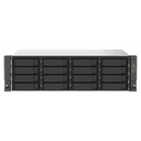 QNAP TS-1673AU-RP-16G Bastidor (3U) Ethernet Negro - NAS