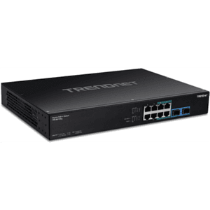 Trendnet TPE-BG102G switch No administrado Gigabit Ethernet (10/100/1000) Energía sobre Ethernet (PoE) 1U Negro
